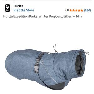 Expedition Parka Winter Dog Coat - Blue